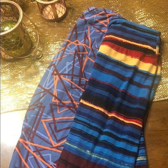 LulaRoe leggings OS (1379) bundle of 2 - Picture 1 of 3